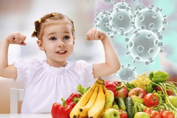 Chế độ dinh dưỡng khoa học sẽ giúp trẻ tăng sức đề kháng