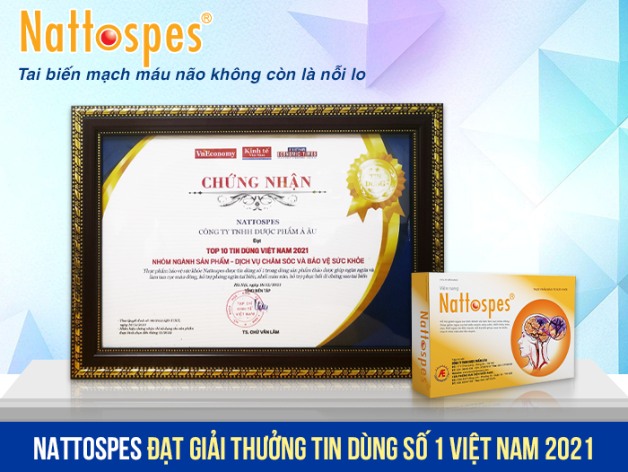 Sản phẩm Nattospes vinh dự nhận Giải thưởng “Sản phẩm tin dùng số 1 Việt Nam năm 2021”